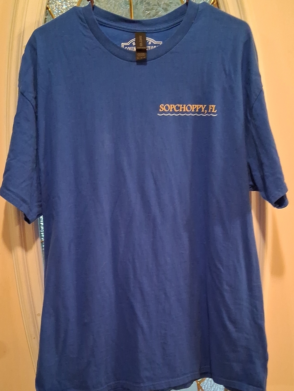 Gildan Royal Blue Short-Sleeve 'SOPCHOPPY, FL' Graphic Tee NWOT